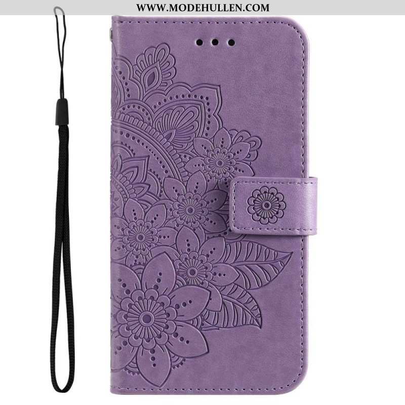 Flip Case Für Samsung Galaxy S23 5G Mit Kordel Riemchen-mandala