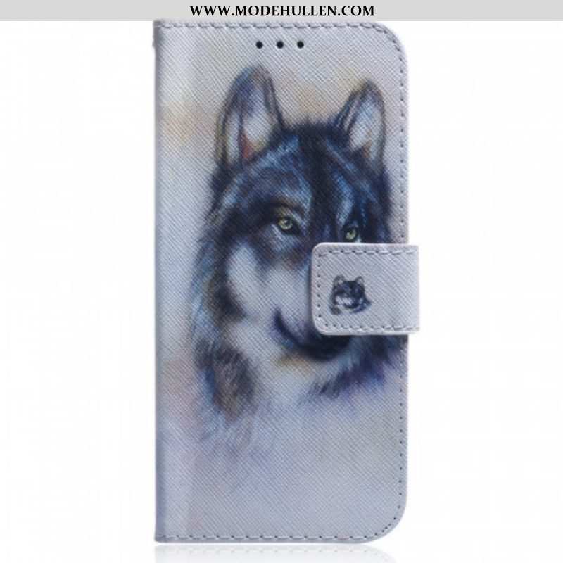 Flip Case Für Xiaomi 12 Pro Wolf-malerei