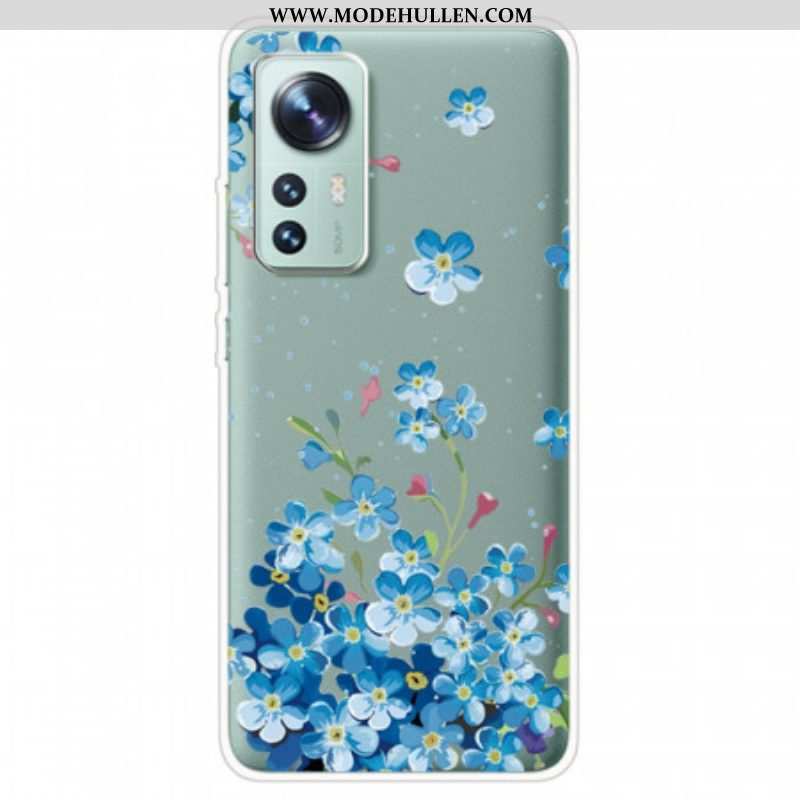 Handyhülle Für Xiaomi 12 / 12X Strauß Blauer Blumen