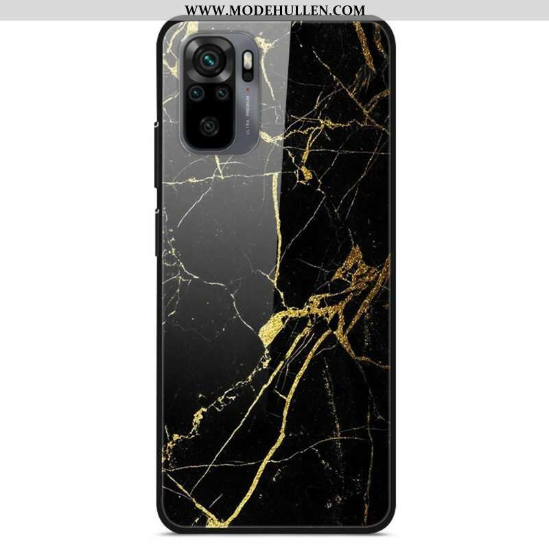 Handyhülle Für Xiaomi Redmi Note 10 / 10S Supreme Marble Gehärtetes Glas