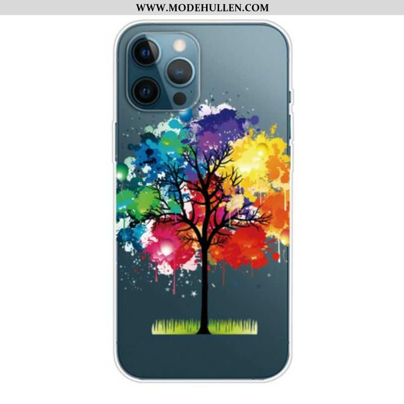 Handyhülle Für iPhone 13 Pro Max Nahtloser Aquarellbaum