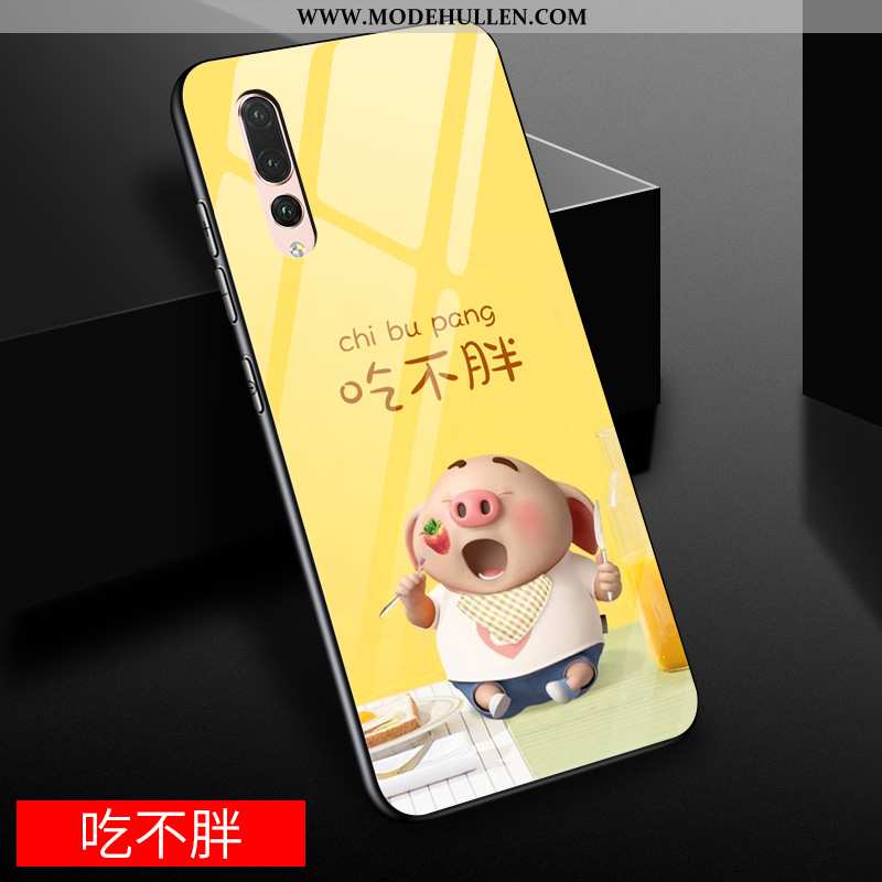 Hülle Huawei P20 Pro Glas Kreativ Case Gelb Schwer Karikatur Gelbe