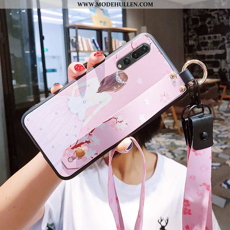 Hülle Huawei P20 Pro Silikon Schutz Netto Rot Weiche Rosa Anti-sturz Persönlichkeit