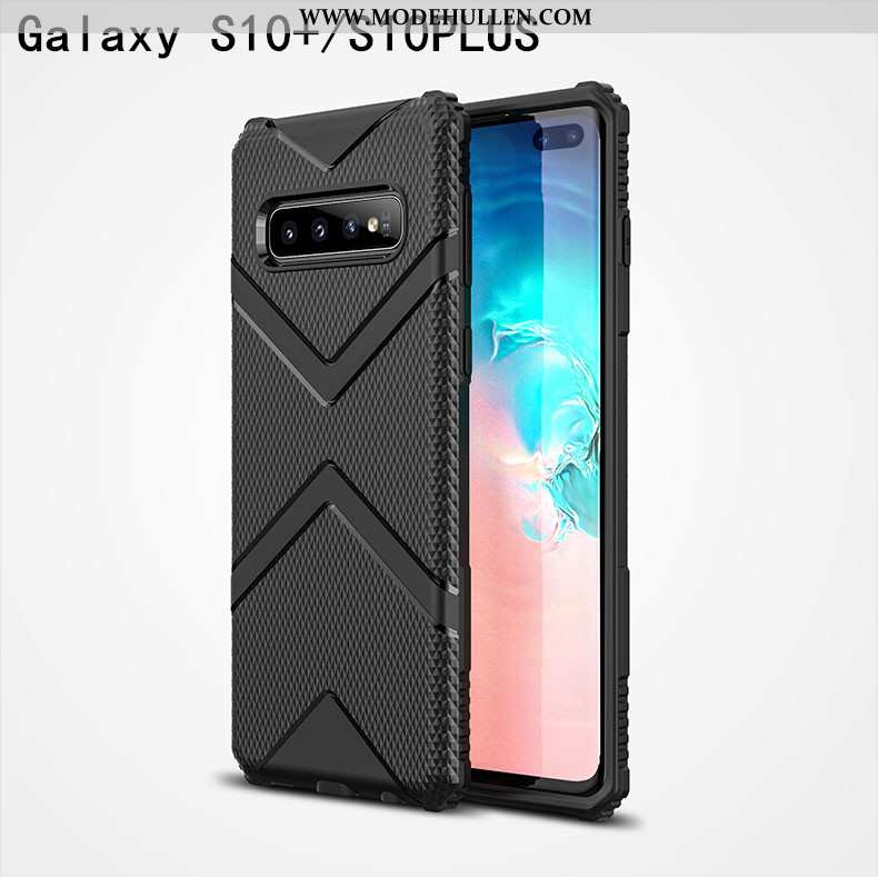 Hülle Samsung Galaxy S10+ Schutz Persönlichkeit Handy Kreativ Trend Silikon Einfassung Grün