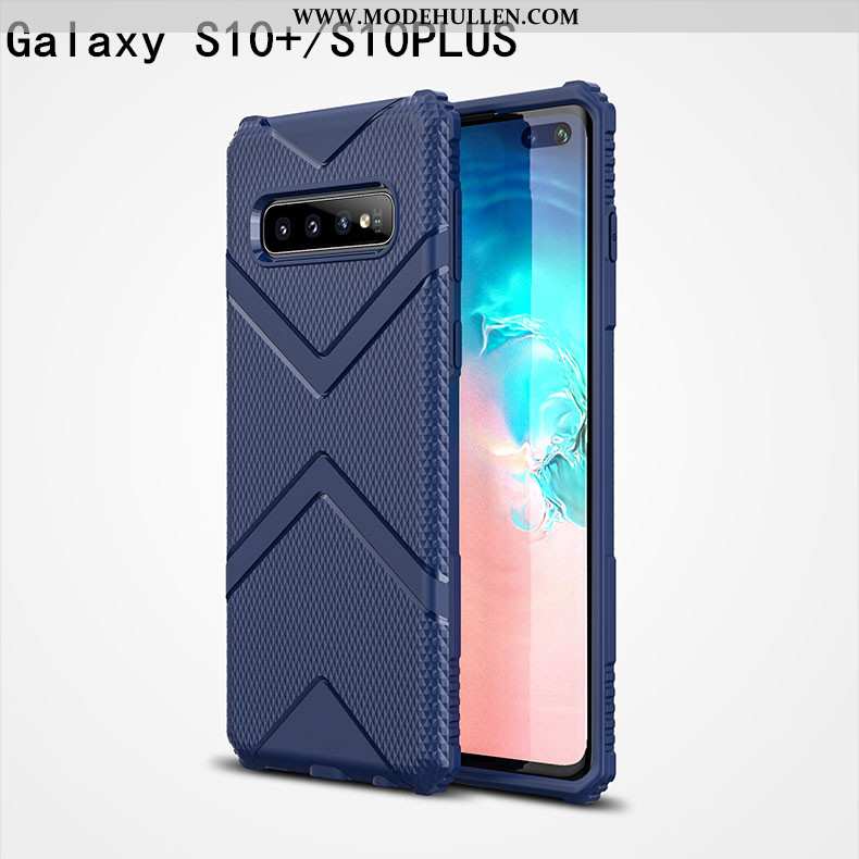 Hülle Samsung Galaxy S10+ Schutz Persönlichkeit Handy Kreativ Trend Silikon Einfassung Grün