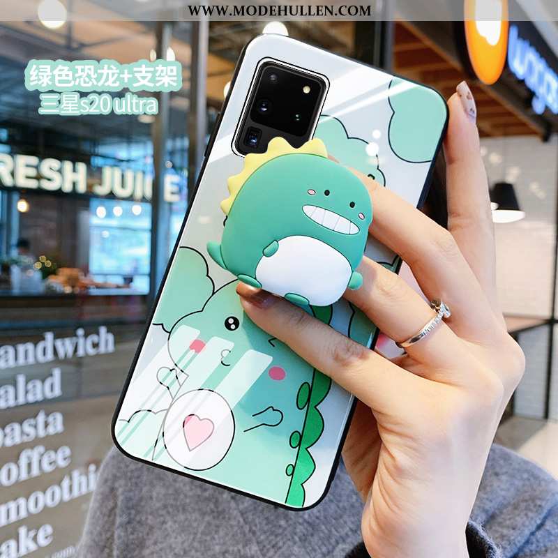 Hülle Samsung Galaxy S20 Ultra Nette Schutz Mini Karikatur Glas Rosa