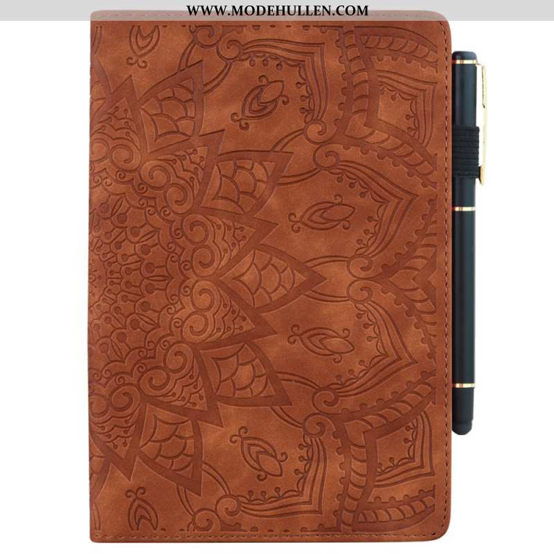 Case Samsung Galaxy Tab S9 Handyhülle Blumenmuster Und Stifthalterriemen