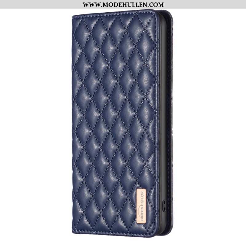 Flip Case Für iPhone 16 Plus Gesteppt Binfen Color