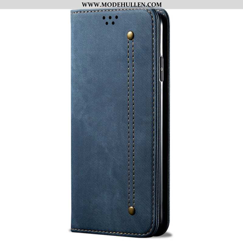 Flip Case Oppo Reno 12 5g Jeansstoff