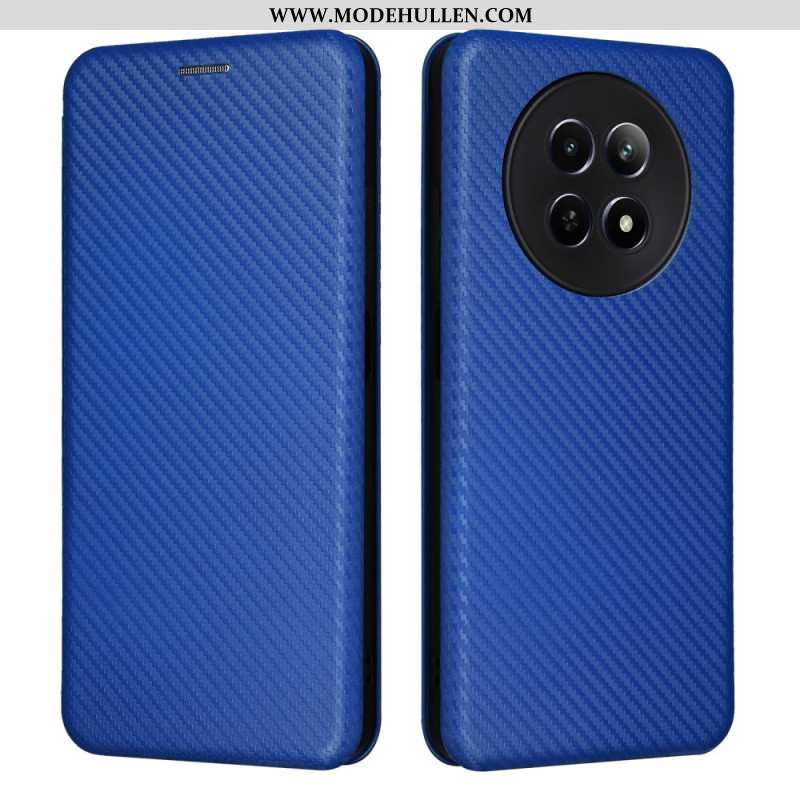 Flip Case Realme 12 / 12x 5g Kohlefaser