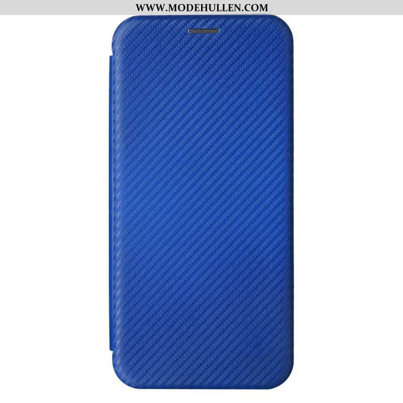 Flip Case Samsung Galaxy A15 5g Handyhülle Klassische Kohlefaser