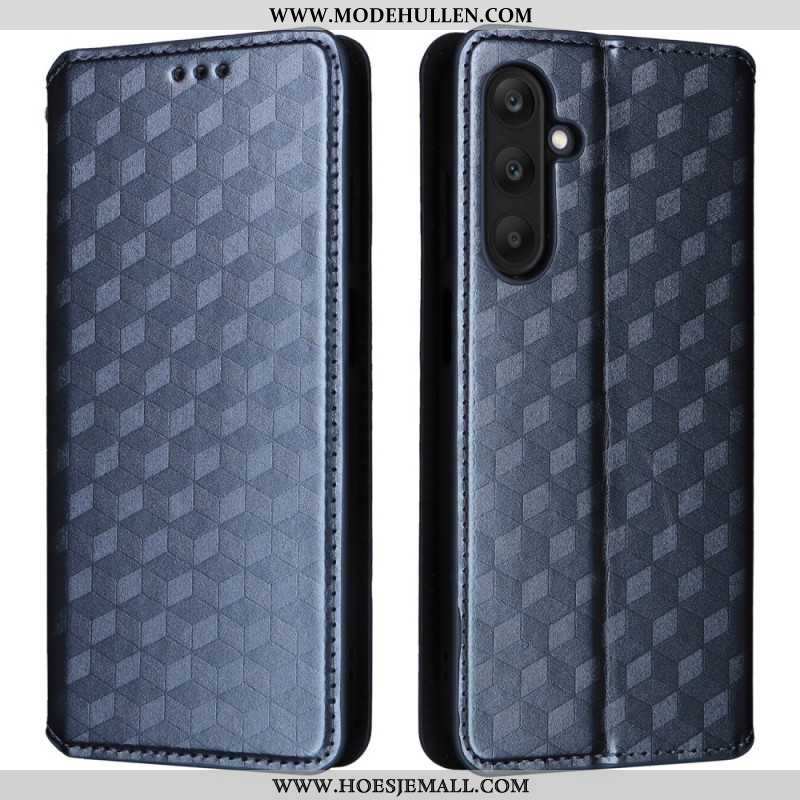 Flip Case Samsung Galaxy M55 5g Handyhülle Rautenmuster