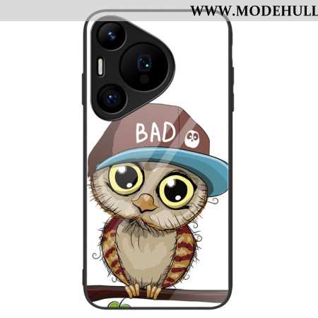 Hülle Für Huawei Pura 70 Pro Bad Owl Gehärtetes Glas