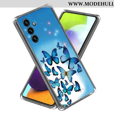 Hülle Für Samsung Galaxy A15 5g Kleine Blaue Schmetterlinge