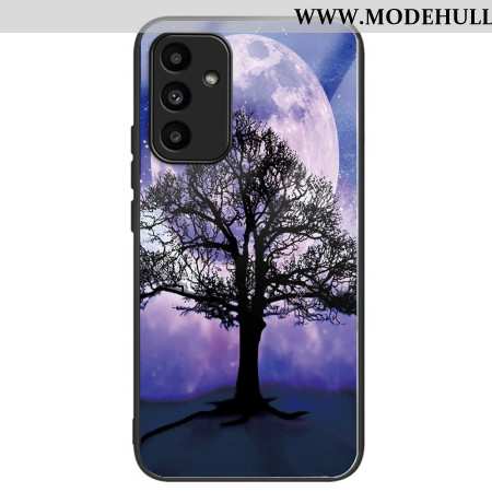 Hülle Für Samsung Galaxy A15 Baum Und Mond Gehärtetes Glas