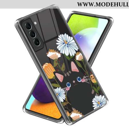 Hülle Für Samsung Galaxy S24 Plus 5g Blume Und Katze