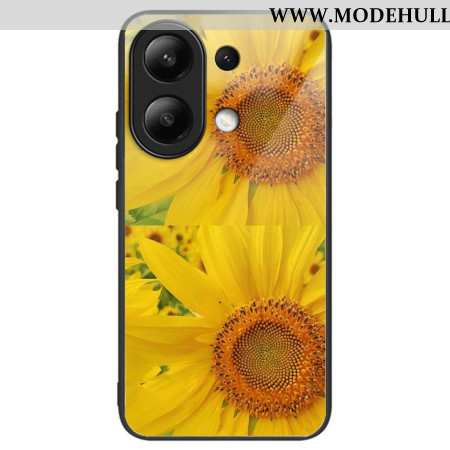 Hülle Für Xiaomi Redmi Note 13 4g Sonnenblumen-gehärtetes Glas