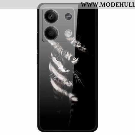 Hülle Für Xiaomi Redmi Note 13 5g Shadow Cat Gehärtetes Glas