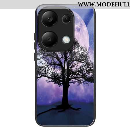 Hülle Für Xiaomi Redmi Note 13 Pro 4g Baum Und Mond Gehärtetes Glas