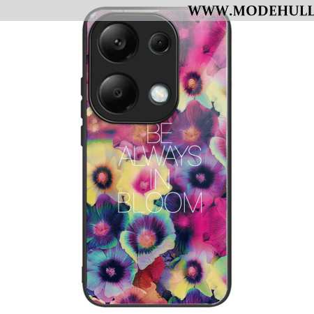 Hülle Für Xiaomi Redmi Note 13 Pro 4g Bunte Blumen Aus Gehärtetem Glas