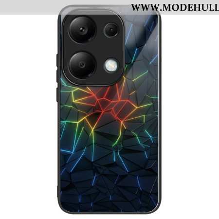 Hülle Für Xiaomi Redmi Note 13 Pro 4g Geometrie Gehärtetes Glas