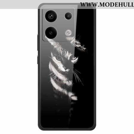 Hülle Für Xiaomi Redmi Note 13 Pro 5g Shadow Cat Gehärtetes Glas