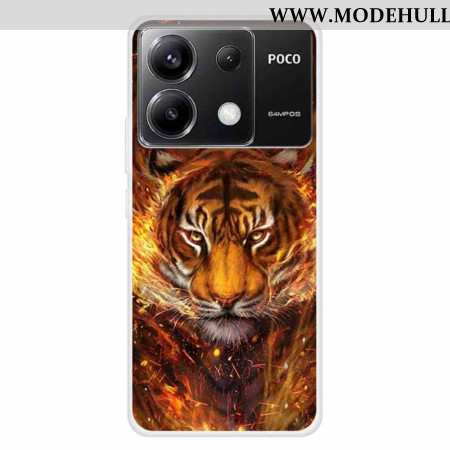 Hülle Für Xiaomi Redmi Note 13 Pro 5g Tiger In Flammen