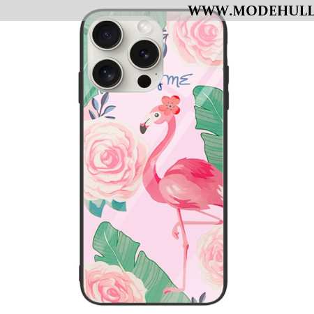 Hülle Für iPhone 16 Pro Flamingo-hartglas