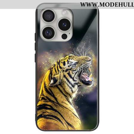 Hülle Für iPhone 16 Pro Max Brüllender Tiger Aus Gehärtetem Glas