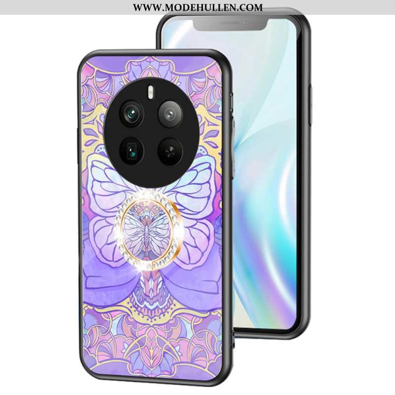 Hülle Realme 12 Pro / 12 Pro Plus Handyhülle Butterfly-serie Mit Ringhalterung Aus Gehärtetem Glas