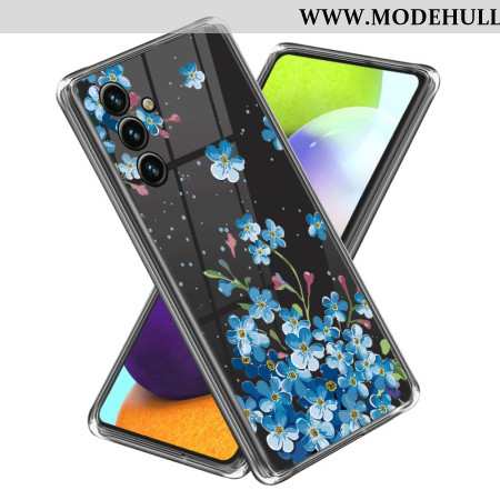 Hülle Samsung Galaxy A15 5g Blaue Blumen