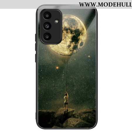 Hülle Samsung Galaxy A15 5g Mann Und Mond Gehärtetes Glas