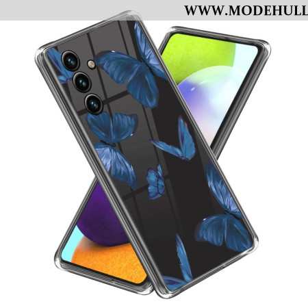 Hülle Samsung Galaxy A15 Blaue Schmetterlinge