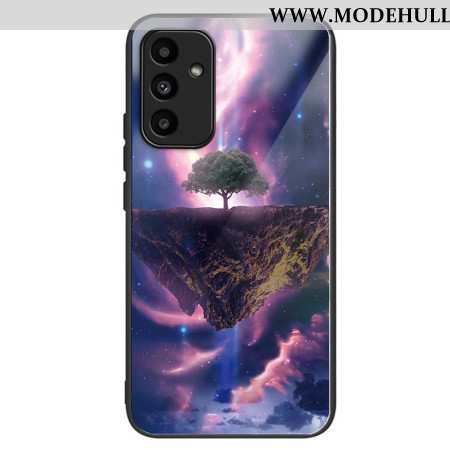 Hülle Samsung Galaxy A15 Handyhülle Aurora Night Gehärtetes Glas