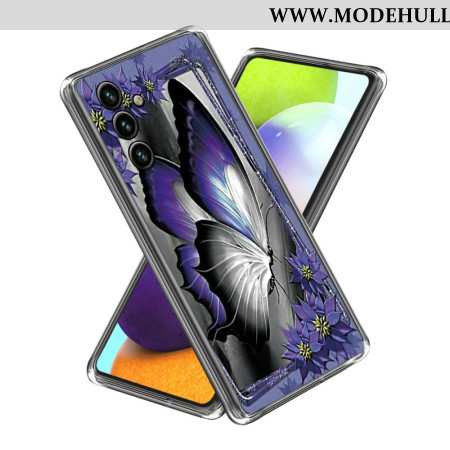 Hülle Samsung Galaxy A15 Lila Schmetterling