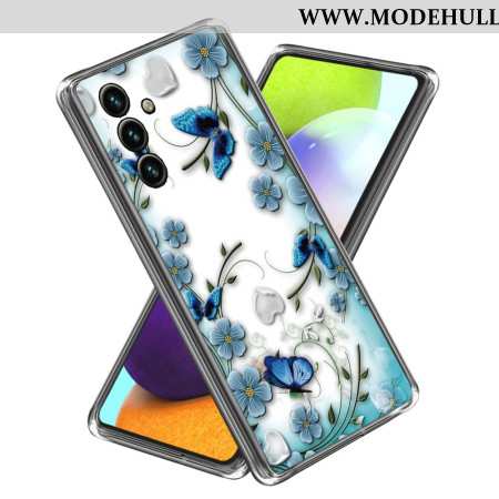 Hülle Samsung Galaxy A15 Schmetterlinge Und Blumen