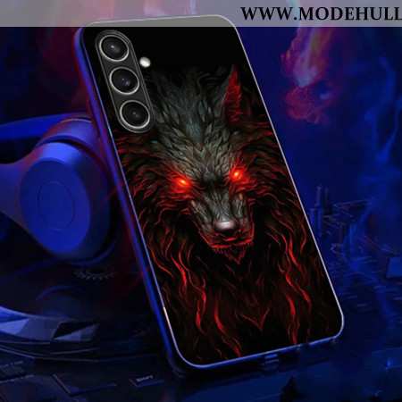 Hülle Samsung Galaxy A16 5g Handyhülle Rufen Sie Die Flash-serie Red-eyed Wolf An