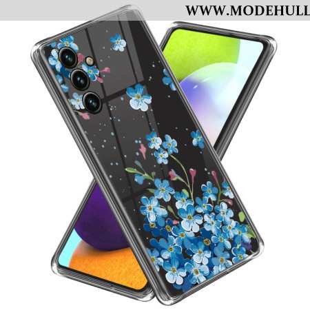 Hülle Samsung Galaxy A55 5g Blaue Blumen