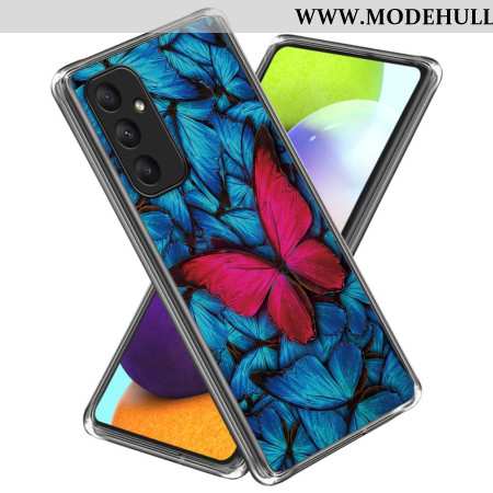 Hülle Samsung Galaxy A55 5g Handyhülle Roter Schmetterling