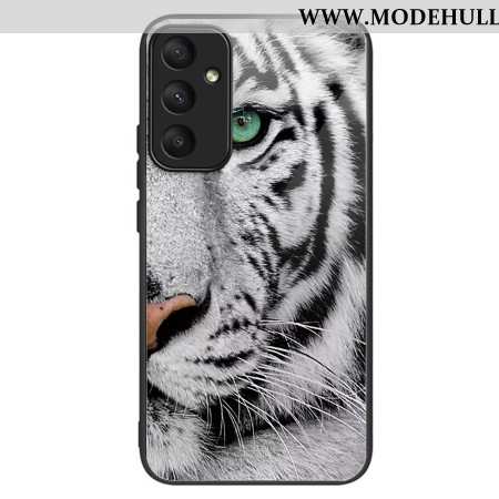 Hülle Samsung Galaxy A55 5g Handyhülle Weißes Tiger-hartglas