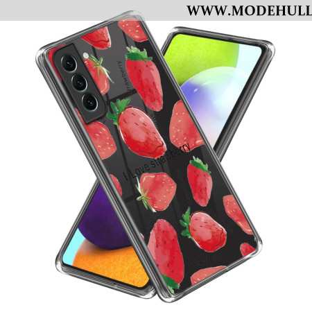 Hülle Samsung Galaxy S24 5g Handyhülle Transparente Erdbeeren