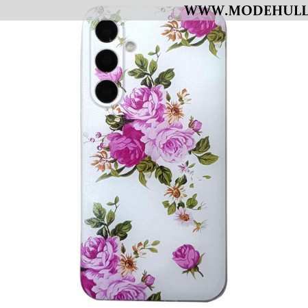 Hülle Samsung Galaxy S24 Fe Handyhülle Rosa Blumen