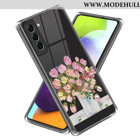 Hülle Samsung Galaxy S24 Plus 5g Handyhülle Rosa Blumengemälde