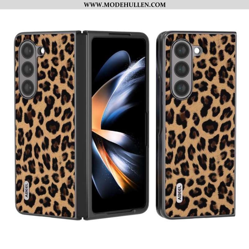 Hülle Samsung Galaxy Z Fold 5 Handyhülle Leopard Abeel