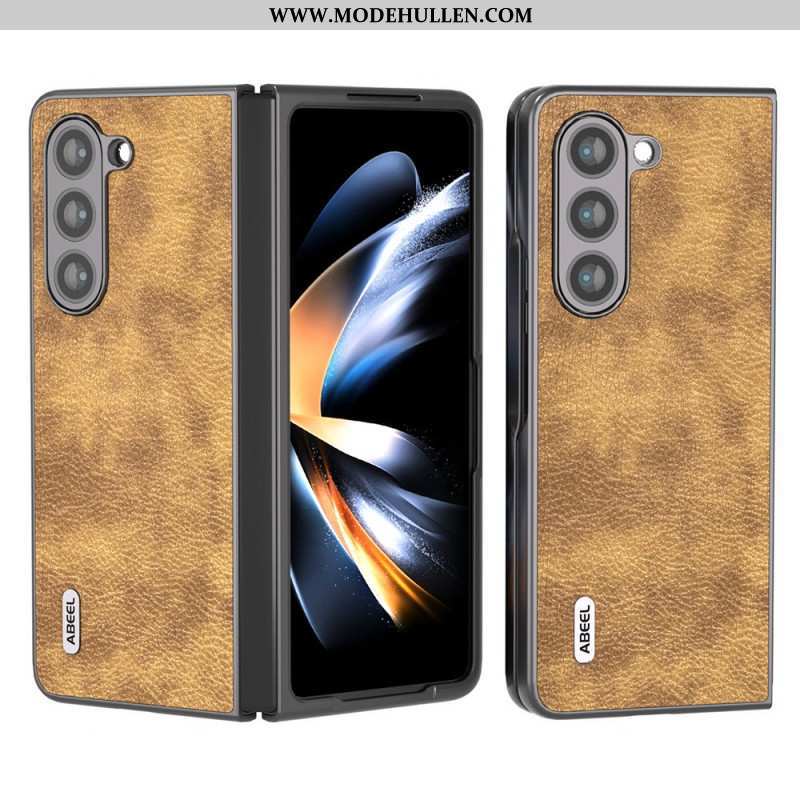 Hülle Samsung Galaxy Z Fold 5 Litschi-kunstleder Abeel