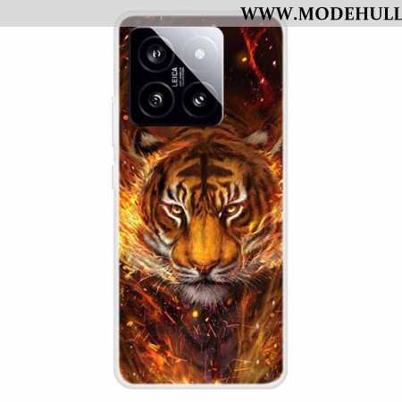 Hülle Xiaomi 14 Tiger In Flammen