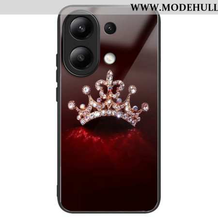 Hülle Xiaomi Redmi Note 13 4g Diamantkrone Aus Gehärtetem Glas