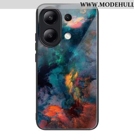 Hülle Xiaomi Redmi Note 13 4g Handyhülle Bunte Wolken Aus Gehärtetem Glas