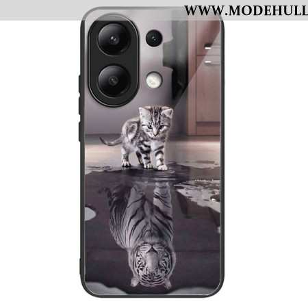 Hülle Xiaomi Redmi Note 13 4g Handyhülle Gehärtetes Glas Mit Katze Und Tiger