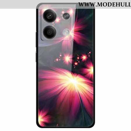 Hülle Xiaomi Redmi Note 13 5g Blumen Aus Gehärtetem Glas